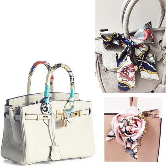 Sailor Red and Navy Handbag Handle Ribbon/Twilly - Picture 2 of 3